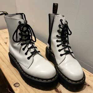 White Doc Martens - women’s size 6. Worn 3-4 times.